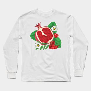 Red and Pink Long Sleeve T-Shirt